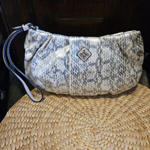 Simply Vera Gray Snakeskin Wristlet